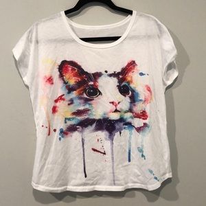 Rainbow Cat Graphic Tee